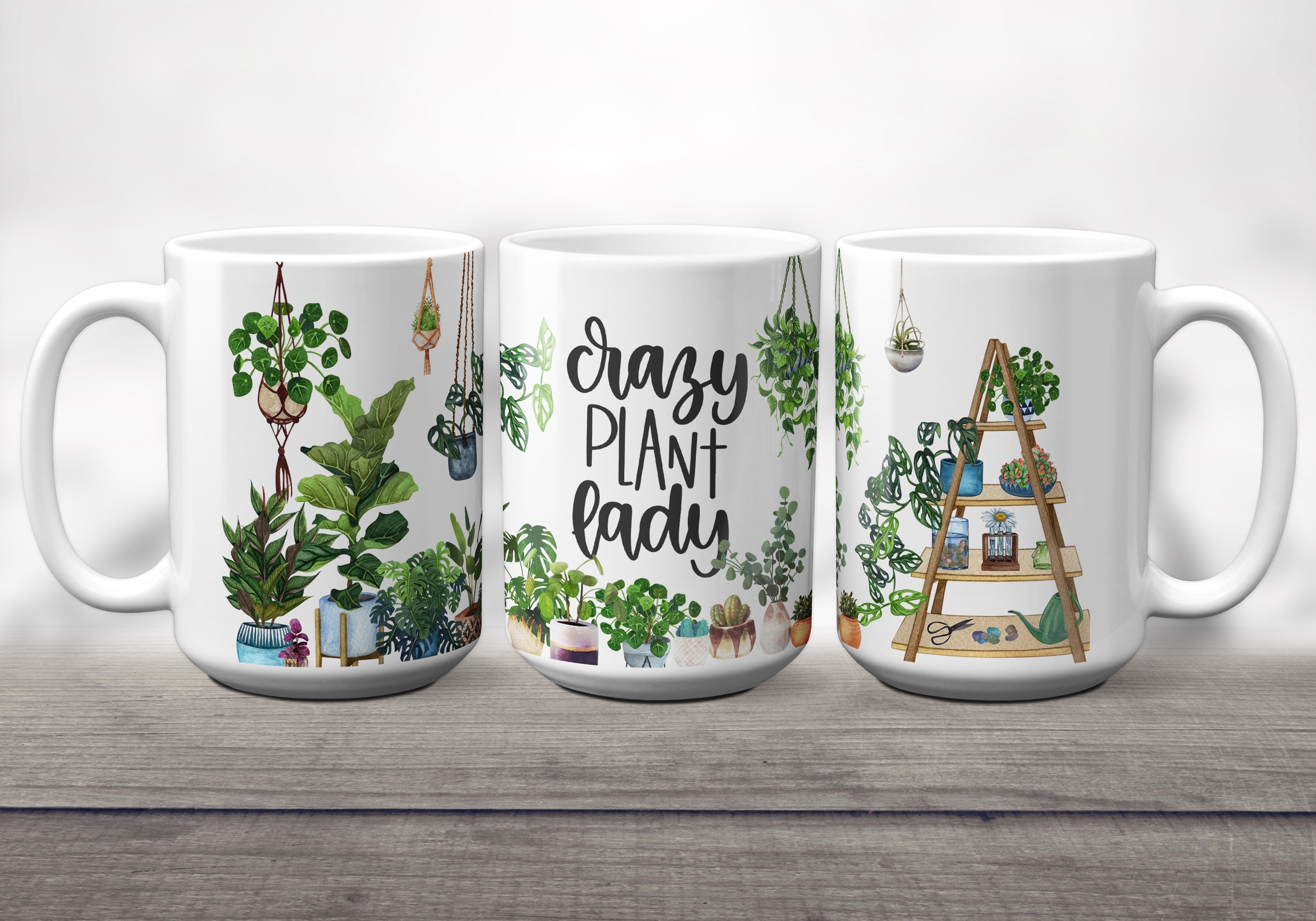 Crazy Plant Lady Mug plant lady plant lovers indoor Etsy