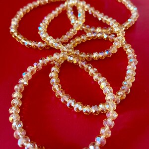 Ensemble de cinq bracelets en cristal citrine image 4