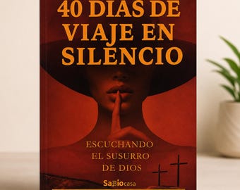 40 Days of Silent Travel  Listening to God’s Voice  Christian Devotional Book  Spanish Prayer Journal  Faith & Spiritual Growth(Paper cover)