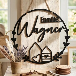 Vacker dekorativ ring, dörrkrans, fönsterdekoration, modern, svart, minimalistisk, skandinavisk hygge, dekorativ ögla, dekorativ ring, personlig