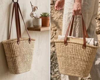Vietnamesische Strohtasche - HANDGEFERTIGT