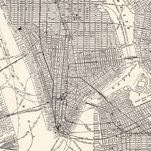 1921-Set New York City Street Map 2 Karten von Manhattan und der Bronx New York Map Wall Decor Gallery Wall Decor Manhattan Geschenk 3256