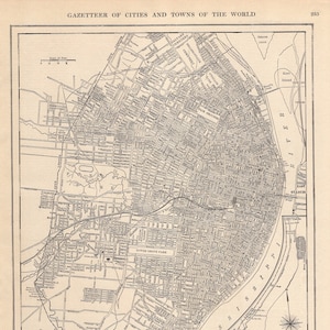 Vintage St Louis Map 