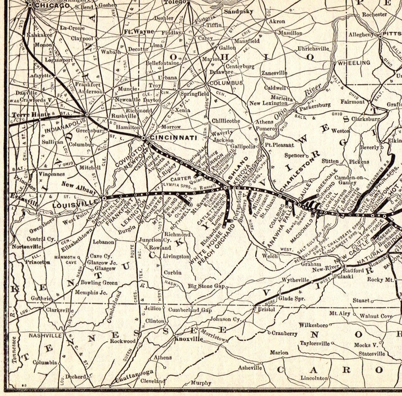 1902-antique-chesapeake-and-ohio-railway-map-vintage-c-and-o-etsy