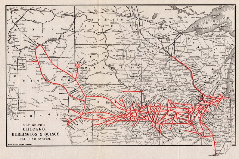 1921-antique-chicago-burlington-quincy-railroad-system-map-etsy