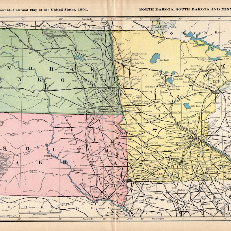 Illinois North Dakota - Etsy