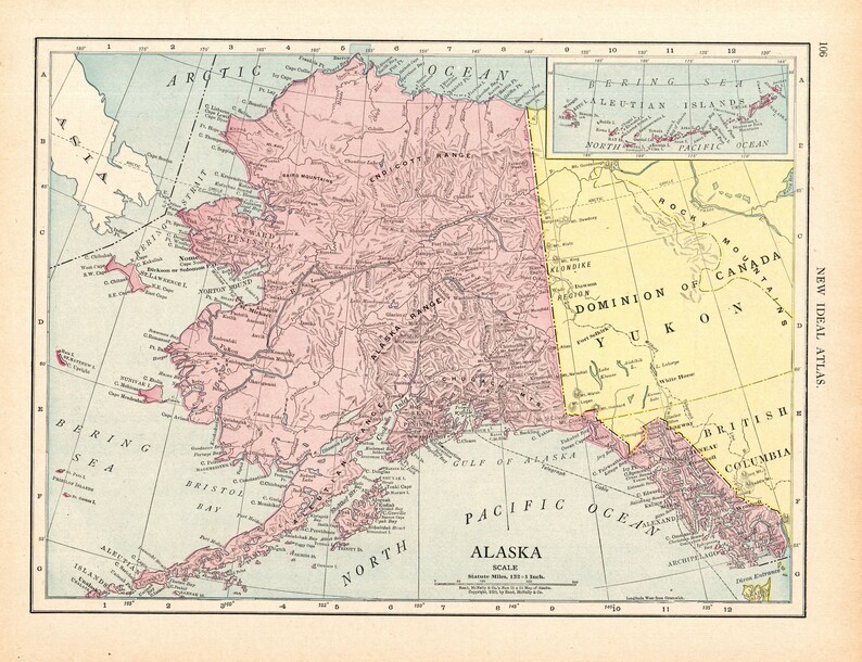 Карта аляски на русском языке подробная