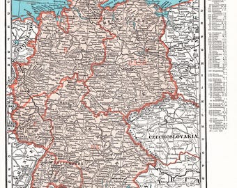 1940年アンティーク戦時ヨーロッパ地図 ヴィンテージ地中海戦争地図
