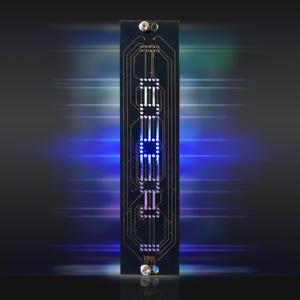 LED Light Up Vented Blank Eurorack Panel - 6hp