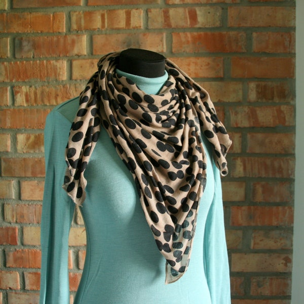 Super-thin merino wool Shawl. Square shape fall scarf. Lightweight neckwarmer.