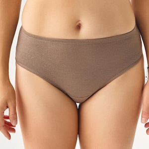 Merino wool / Cotton womens panties for sensitive skin. Hypoallergenic Undies.  Ladies comfortable Underwear. Beige