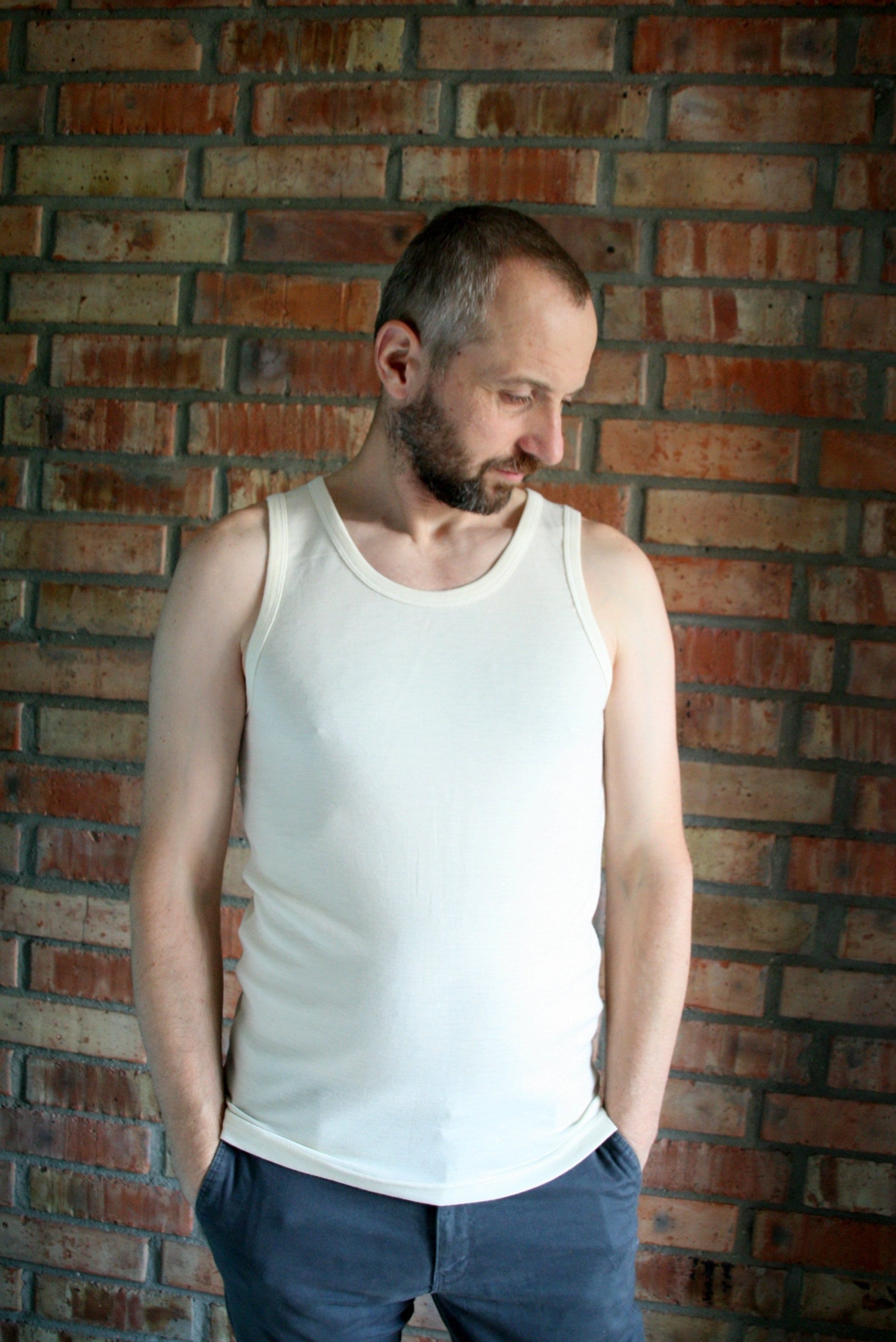 Organic Wool/ Silk Men's Tank Top - Little Spruce Organics