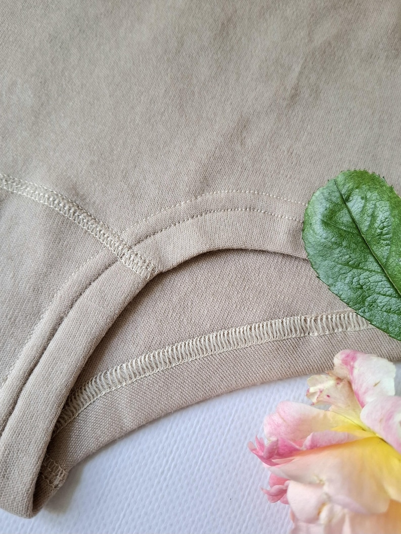 Double-weave 100% Merino wool High Waist womens hipsters. Hypoallergenic Undies. Ladies comfortable Underwear. image 8