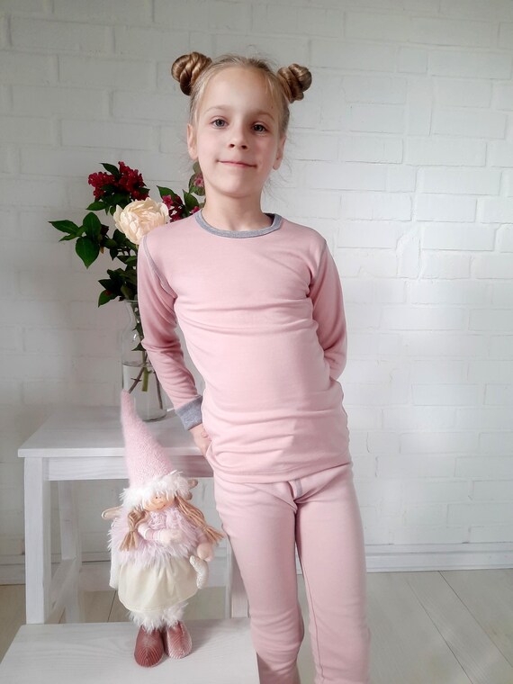 Maglia Termica Bambina Collo Alto, T-Shirt Termica Invernale Maniche Lunghe, 100% Poliestere - Foto 9