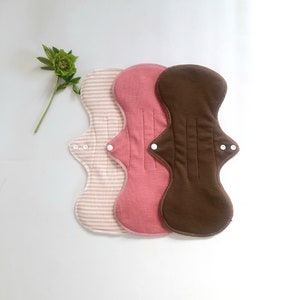 ExtraLarge Merino Wool with Silk  Reusable Period Pads. Menstruating Pad. Incontinence Pads. Gusher pad. Postpartum.