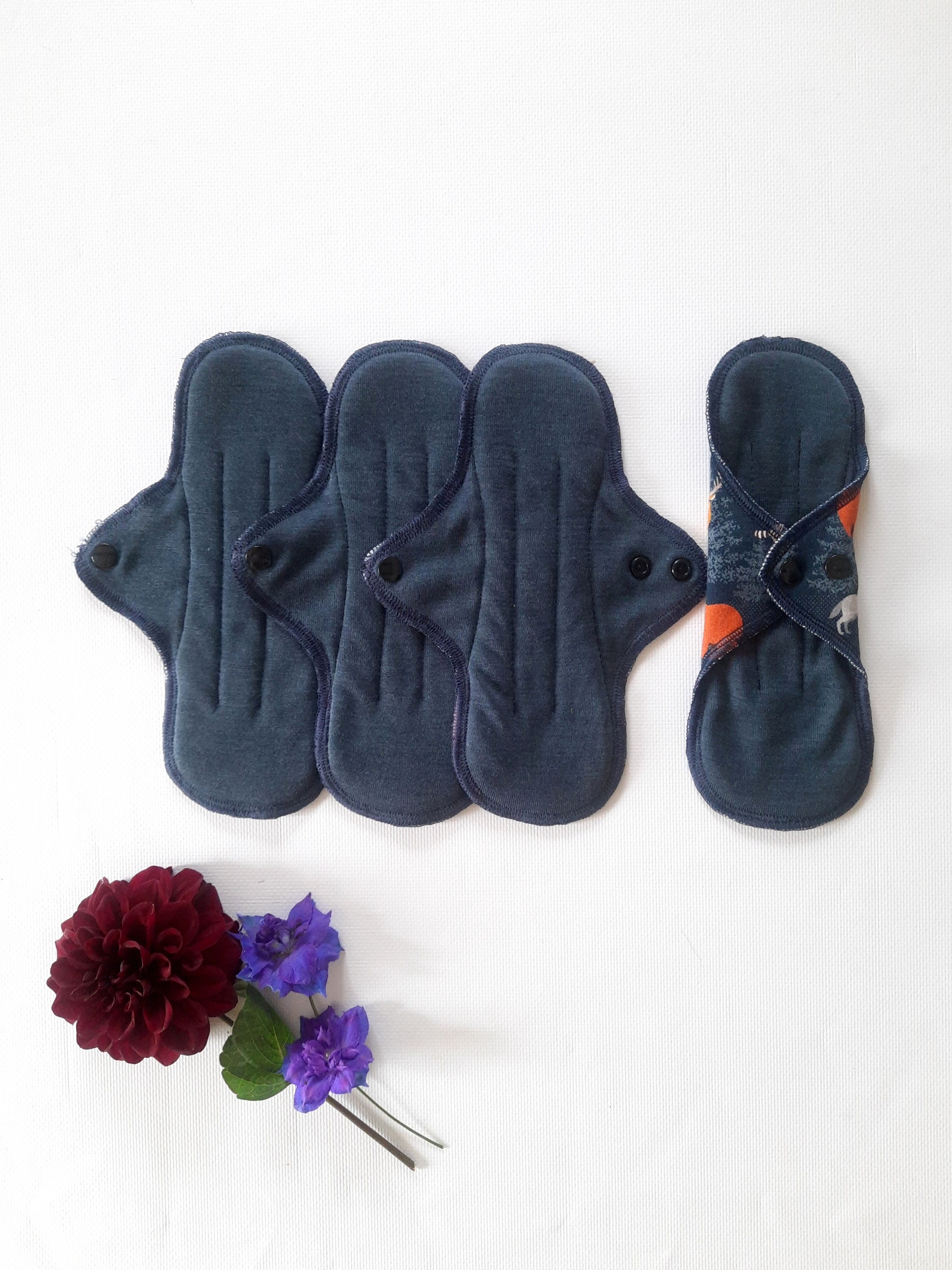 No PUL Merino Wool / Silk Reusable Period Pads. Menstruating Pad Without  PUL. Incontinence Pads. 1 Piece. 