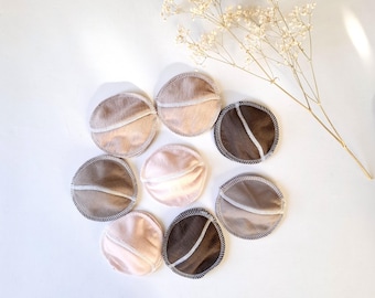 No PUL. 100% Merino Wool Bra Inserts. Nursing pads. Reusable Anatomic Breastfeeding Pads without PUL. Washable. 3 layers.