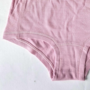 Double-weave 100% Merino wool High Waist womens hipsters. Hypoallergenic Undies. Ladies comfortable Underwear. image 11