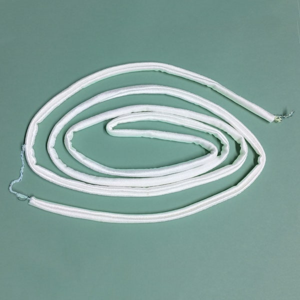 White Spandex Spaghetti Strap 1/4 Inch Wide - assorted lengths - for use making athletic wear, bathing suits, activewear
