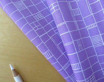 Lucie Summers Moda Summersville Spring Fences Purple Lilac Lavender - Half Yard - Modern Quilting Sewing Craft Cotton Fabric