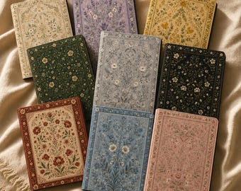 Capa personalizada floral para Kindle com alça, capa vintage com estampa de flores silvestres para Kindle Paperwhite 12ª geração, Kindle 11ª geração, Colorsoft e Kobo.