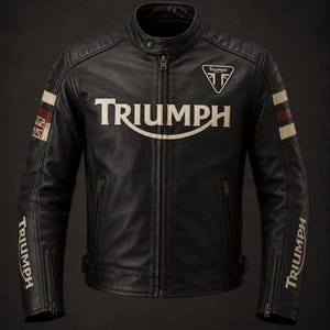 Vintage Triumph Leather Jacket - Etsy