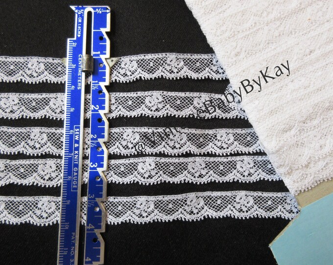 Galloon Lace Yardage 1.75 Wide, ECRU Heirloom Sewing Supply Floral