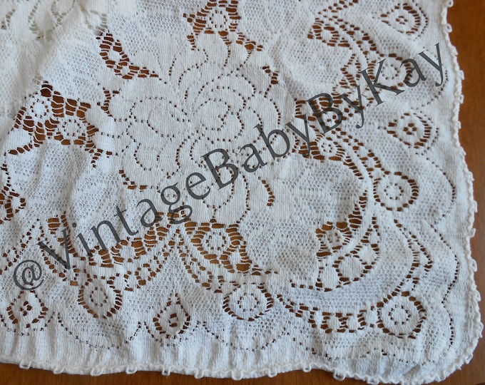 Quaker Lace Tablecloth Geometric Floral Creamy Ivory Ecru Etsy
