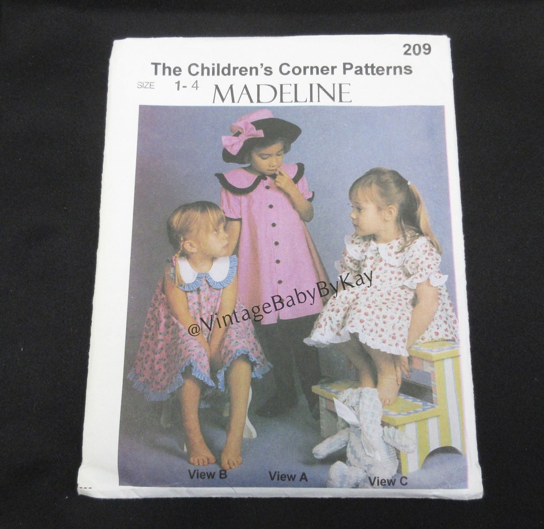 Children's Corner Pattern Madeline Size 1 4 Girl, Circle Swing Dress