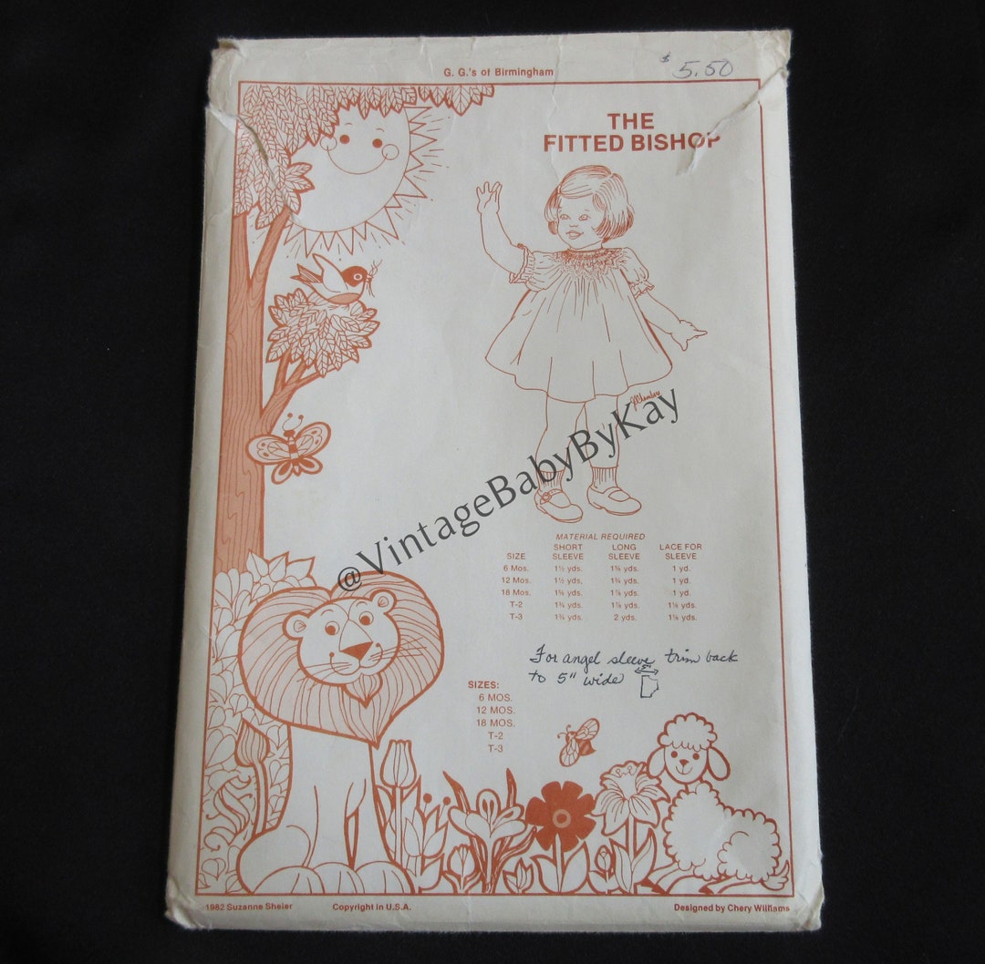 The Fitted by G.g.'s of Birmingham, Sewing Pattern Size 6 Months