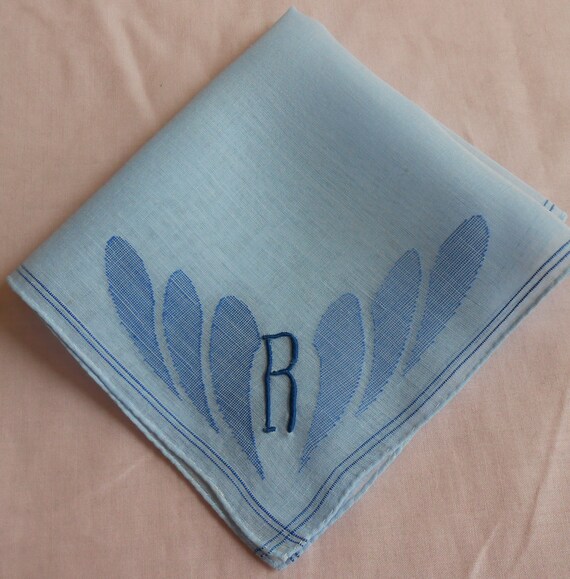 Mens Monogrammed handkerchief Set of 3 Gifts for Him Personalized Handkerchief Gray Cotton Plaid Handkerchiefs