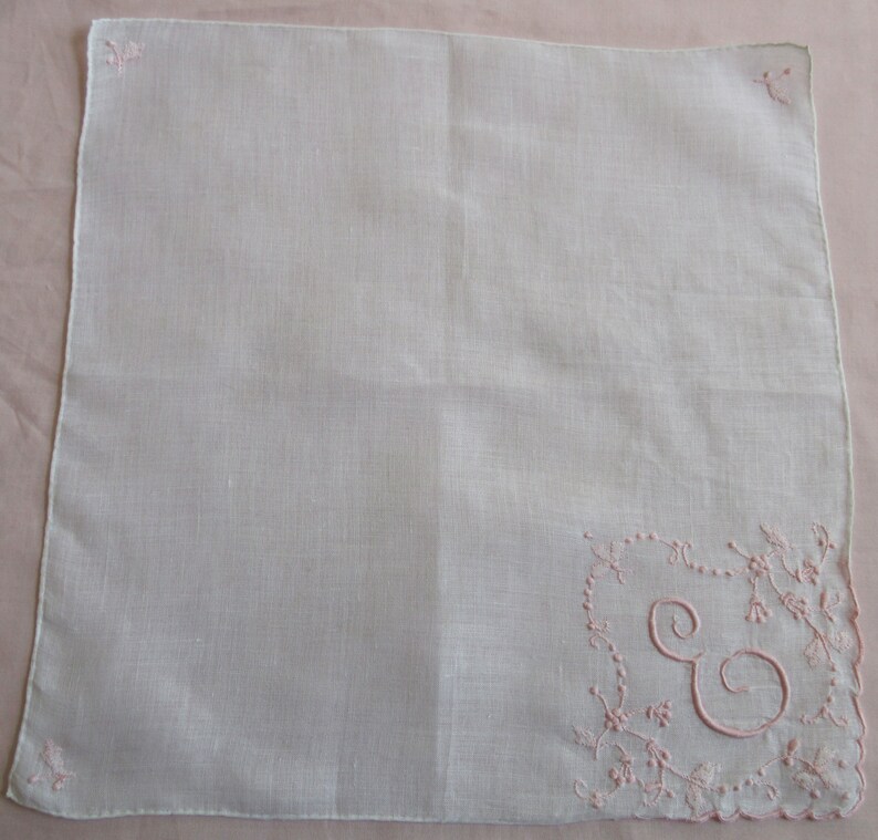 Linen Hanky  | Pink main image 1