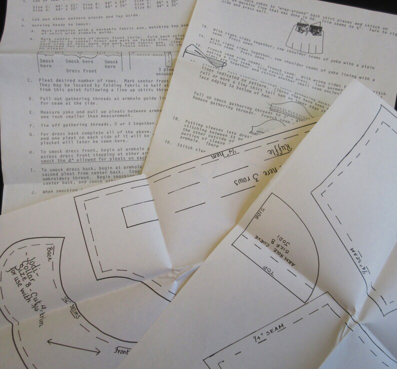 Children's Corner Pattern Jodi Size 2 OR 6 OR 8 Girl Classic Yoke Dress