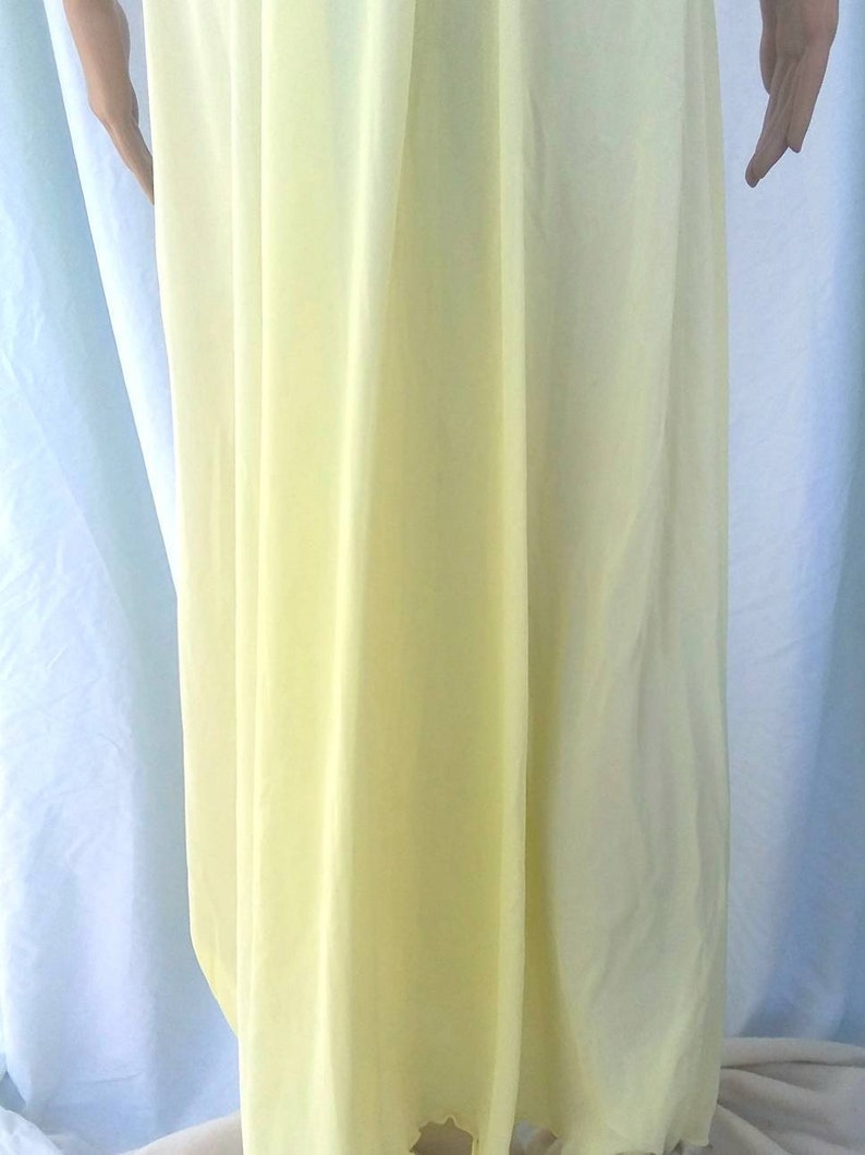 Vintage Sears Yellow Maxi Nylon Nightgown FREE SHIPPING - Etsy