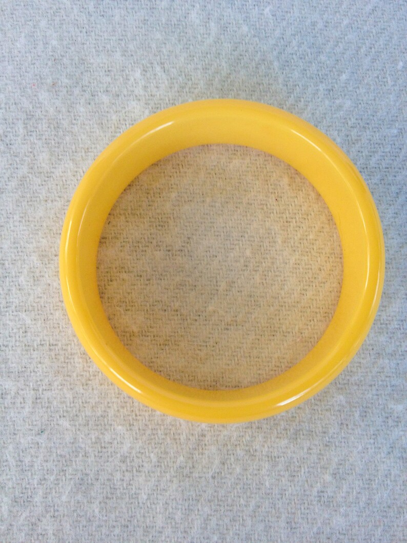 Bright Yellow Bakelite Bangle Bracelet FREE SHIPPING Etsy