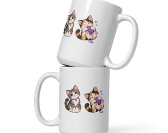 Tazza per amanti dei gatti – Tazza da caffè con simpatici gattini ad acquerello