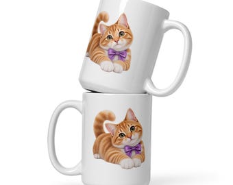 Tazza con gatto zenzero – Tazza da caffè per amanti dei gatti