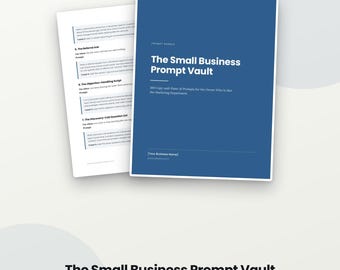 Cofre de sugestões de IA para pequenas empresas – 100 sugestões de marketing e operações prontas para copiar e colar (PDF)