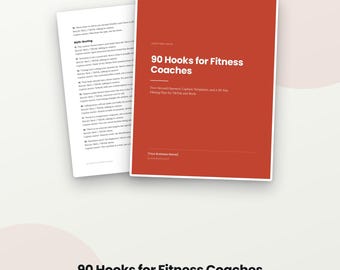 90 Ganchos para Treinadores de Fitness – Aberturas de Dois Segundos, Modelos de Legendas, Plano de 30 Dias (Download Digital)