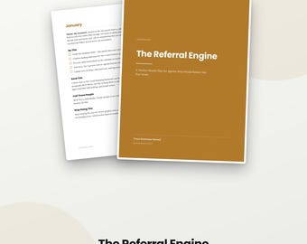 O Referral Engine - Um plano de doze meses para agentes que preferem não comprar leads.