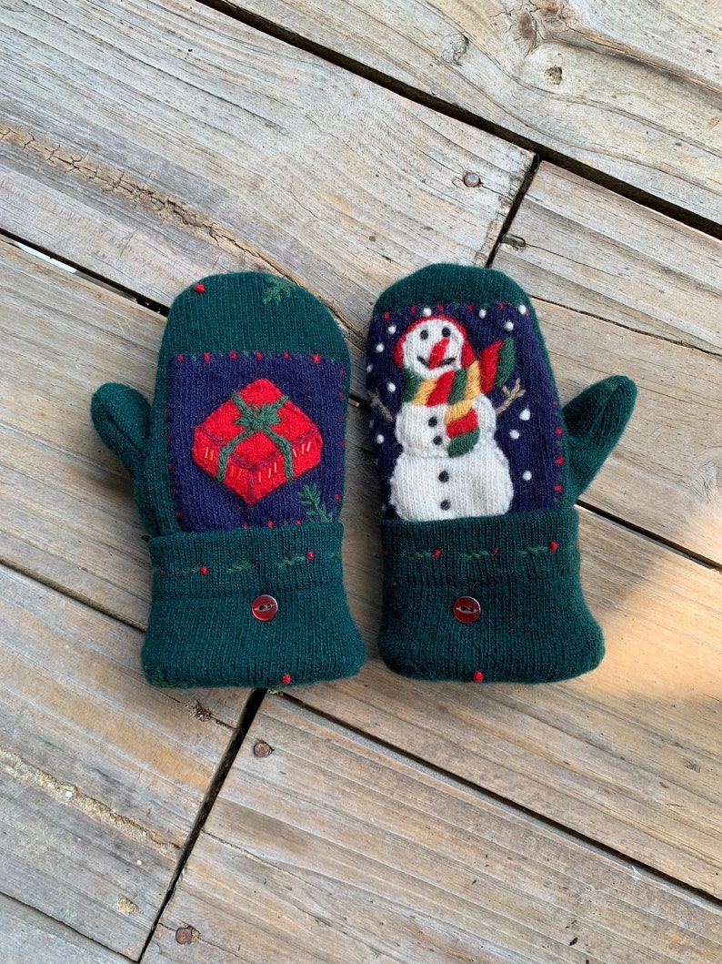 PATTERN Children's Mittens DIY Upcycled Fleece-Lined, Wool Sweater Mitten Tutorial Digital Download Age 4-8 image 3