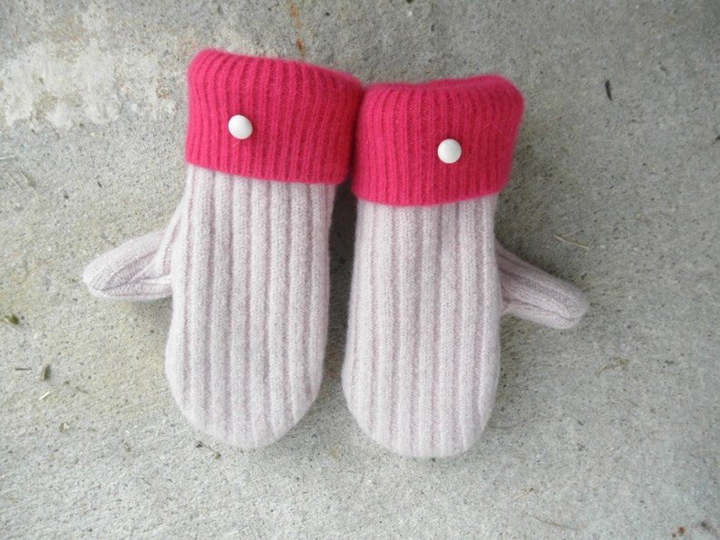 PATTERN Children's Mittens DIY Upcycled Fleece-Lined, Wool Sweater Mitten Tutorial Digital Download Age 4-8 image 7
