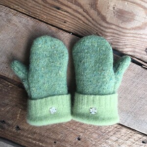 PATTERN Children's Mittens DIY Upcycled Fleece-Lined, Wool Sweater Mitten Tutorial Digital Download Age 4-8 image 4