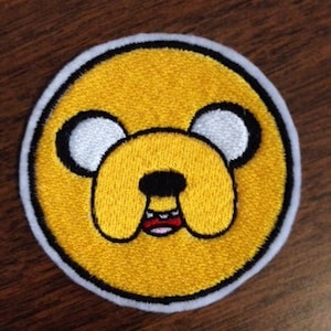 Jake the Dog from Adventure Time - Iron on Embroidered Patch