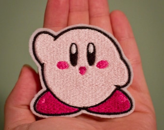 Kirby -- Iron-on Nintendo patch from Kirby NES game