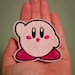 Kirby --Choose from 4 colors -- Iron-on Nintendo patch from Kirby NES game