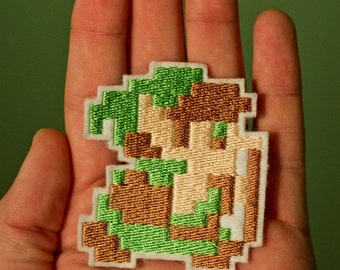 8 BIT LINK-- Zelda Throwback Embroidered Iron-on NES Nintendo Patch