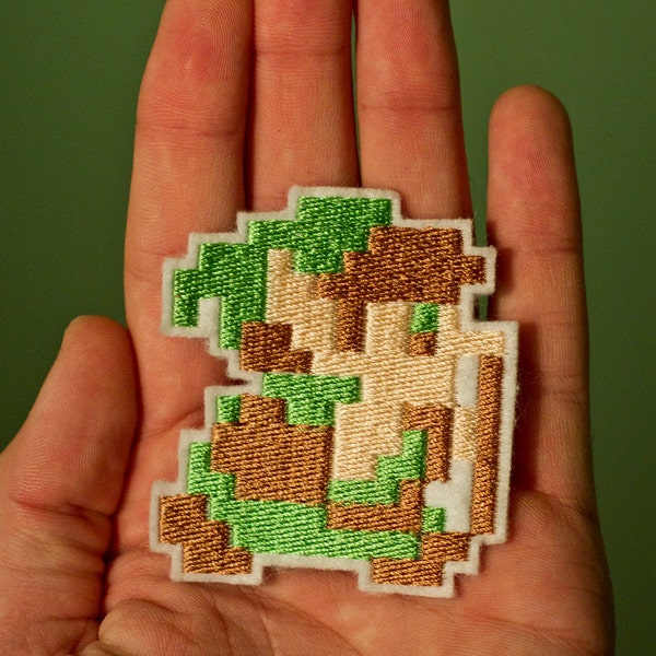 8 BIT LINK-- Zelda Throwback geborduurde opstrijkbare NES Nintendo-patch