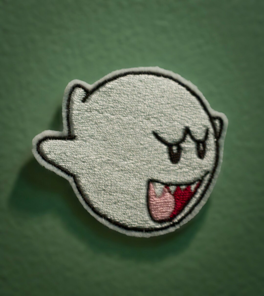BOO - Embroidered Nintendo Ghost Patch From Mario Brothers - Etsy