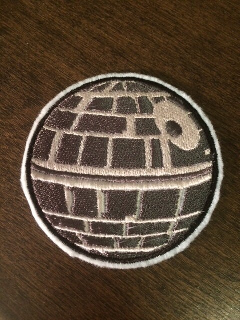 The Death Star Star Wars Embroidered Iron-on Patch | Etsy
